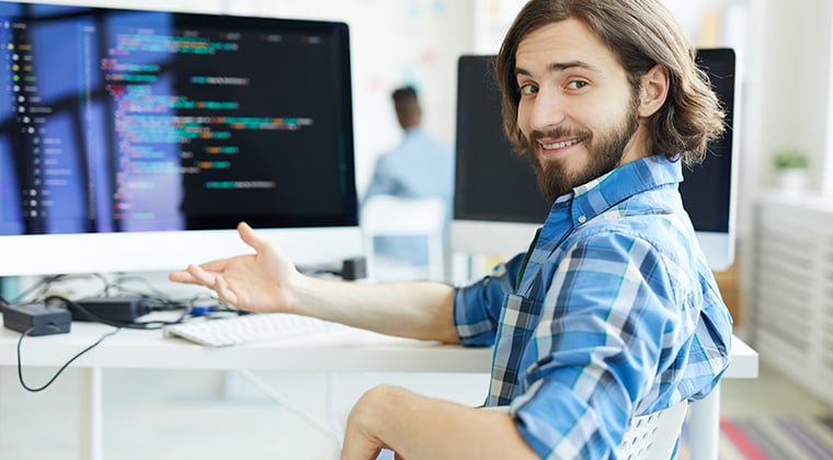 A HiringThing employee gets their new onboarding solution ready!