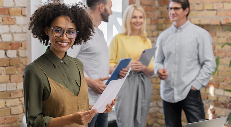 Young professional working in contingent role